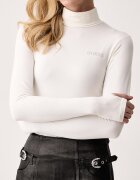 GUESS блуза с дълги ръкави дамска с памук GRETA бежова V6BP11 K6907