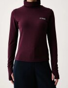 GUESS блуза с дълги ръкави дамска с памук GRETA бордо V6BP11 K6907