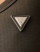 GUESS блуза с дълги ръкави дамска с памук зелена V4BP07 K8RT2