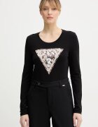 GUESS Блуза с дълги ръкави LEO в черно W6RI33 J1314
