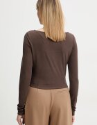 GUESS Блуза с дълги ръкави MILENA в кафяво W6RP11 KAQL2