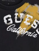 GUESS блуза с дълги ръкави за деца от памук черна L6BI02 K5723
