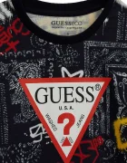 GUESS блуза с дълги ръкави за деца от памук черна L6YI16 K3741