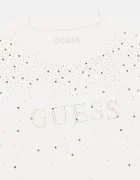 GUESS блуза с дълги ръкави за деца от памук с еластан бяла J6BI08 K5778