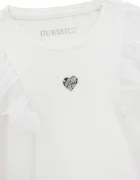 GUESS блуза с дълги ръкави за деца от памук с еластан бяла K6BI19 K5852