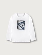 GUESS блуза с дълги ръкави за деца от памук с еластан бяла N6YI24 K3882