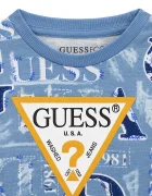 GUESS блуза с дълги ръкави за деца от памук синя N6BI18 K5871