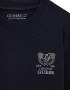 GUESS блуза с дълги ръкави за деца от памук тъмносиня L6YI32 K3783