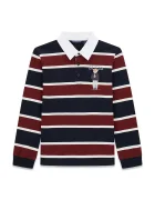 GUESS блуза с дълги ръкави за деца от памук тъмносиня L6YP08 K4003