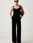 GUESS блуза с презрамки дамска от дантела KATRINA черна W6YP36 K4405