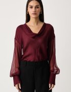 GUESS боди дамско от коприна x LEONIE HANNE бордо W6BH68 W5199