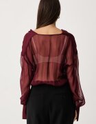 GUESS боди дамско от коприна x LEONIE HANNE бордо W6BH68 W5199