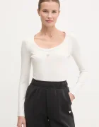 GUESS боди дамско от памук с еластан COLETTE бежово V4YP07 J1314