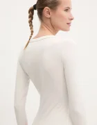 GUESS боди дамско от памук с еластан COLETTE бежово V4YP07 J1314
