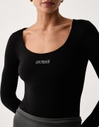 GUESS боди дамско с памук GRETA черно V6BP12 K6916