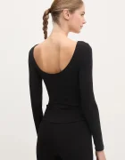GUESS Боди NEW CARRIE дамско в черно O5RM08 KBBU1