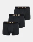 GUESS Боксерки (3 чифта) в черно U5BG70 K0410