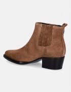 GUESS боти челси с нисък ток дамски от велур WYNIE кафяви FLTWYI SUE10