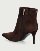 GUESS боти с тънък ток дамски от велур CALEZA кафяви FLFCLZ SUE10