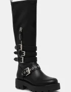 GUESS Ботуши YANKY в черно с платформа FLFYNK ELE11