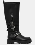 GUESS Ботуши YANKY в черно с платформа FLFYNK ELE11