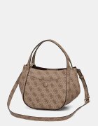 GUESS чанта crossbody дамска от имитация на кожа COLEEN бежова HWSG97 56050