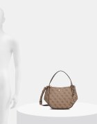 GUESS чанта crossbody дамска от имитация на кожа COLEEN бежова HWSG97 56050
