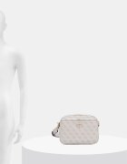 GUESS чанта crossbody дамска от имитация на кожа MERIDIAN бяла HWSG69 74140