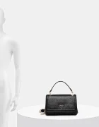GUESS чанта crossbody дамска от имитация на кожа NOELLE черна HWZG96 72210
