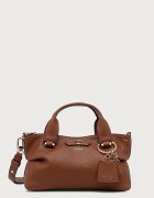 GUESS чанта crossbody дамска от имитация на кожа SUZY кафява HWBG23 22760