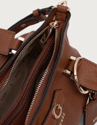 GUESS чанта crossbody дамска от имитация на кожа SUZY кафява HWBG23 22760