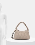 GUESS чанта дамска от имитация на кожа MAXINE бежова HWQG97 33720