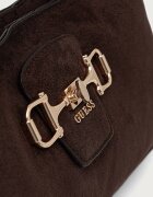 GUESS чанта дамска от имитация на велур SUNSET кафява HWSG23 14010