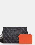GUESS чанта през рамо мъжка от имитация на кожа MILANO черна HMMILO P6157