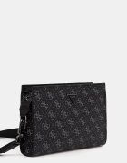 GUESS чанта през рамо мъжка от имитация на кожа MILANO черна HMMILO P6157