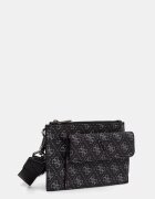 GUESS чанта през рамо мъжка от имитация на кожа MILANO черна HMMILO P6391