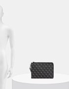 GUESS чанта през рамо мъжка от имитация на кожа MILANO черна PMBALO P5235