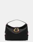GUESS чанта тип хобо дамска от имитация на кожа CAMDEN черна HWBB93 08180
