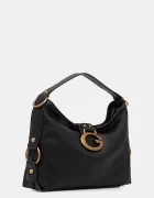 GUESS чанта тип хобо дамска от имитация на кожа CAMDEN черна HWBB93 08180
