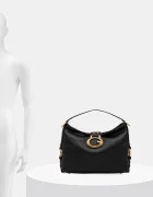 GUESS чанта тип хобо дамска от имитация на кожа CAMDEN черна HWBB93 08180
