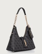 GUESS чанта тип хобо дамска от имитация на кожа YVONNE сива HWSG23 78010