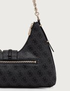 GUESS чанта тип хобо дамска от имитация на кожа YVONNE сива HWSG23 78010