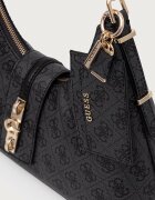 GUESS чанта тип хобо дамска от имитация на кожа YVONNE сива HWSG23 78010