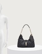 GUESS чанта тип хобо дамска от имитация на кожа YVONNE сива HWSG23 78010