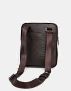 GUESS чанта за рамо мъжка от имитация на кожа MILANO кафява HMMIPW P6223