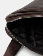 GUESS чанта за рамо мъжка от имитация на кожа MILANO кафява HMMIPW P6223