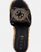GUESS Чехли BINATA в черно с платформа FLJBIA FAL04