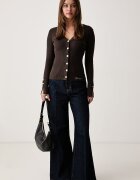GUESS дамска жилетка с вискоза ELLIE кафява W6YR11 Z0950