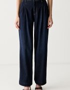 GUESS дънки high waist дамски тъмносини W6YAJF D1354