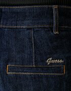 GUESS дънки high waist дамски тъмносини W6YAJF D1354